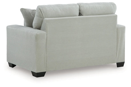 Greenbriar Smoke Loveseat by Ashley at Eve Furniture