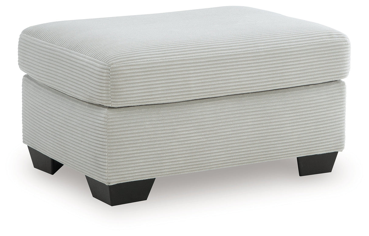 Greenbriar Smoke Ottoman by Ashley at Eve Furniture