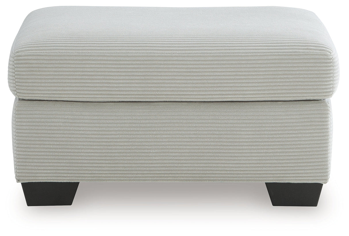 Greenbriar Smoke Ottoman by Ashley at Eve Furniture