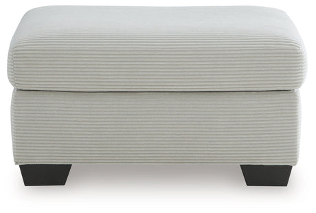 Greenbriar Smoke Ottoman by Ashley at Eve Furniture