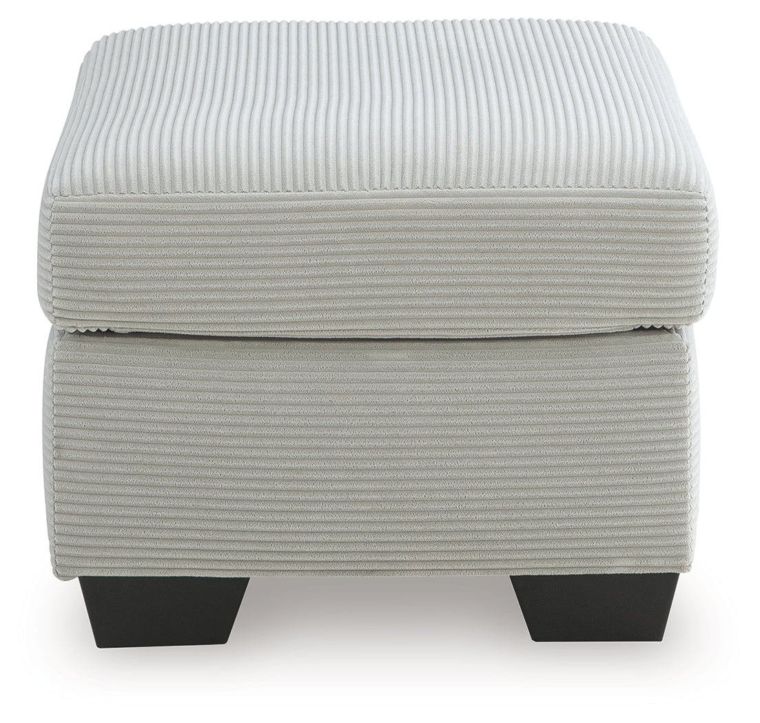 Greenbriar Smoke Ottoman by Ashley at Eve Furniture