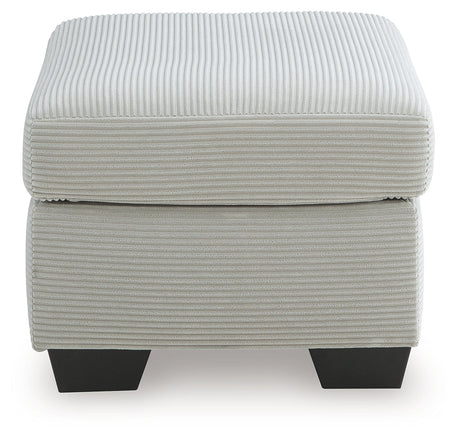 Greenbriar Smoke Ottoman by Ashley at Eve Furniture