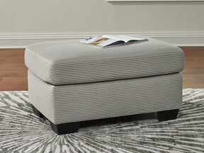 Greenbriar Smoke Ottoman by Ashley at Eve Furniture