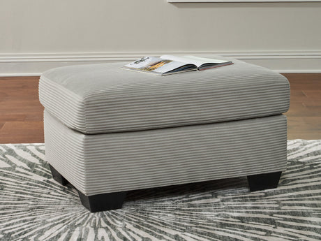 Greenbriar Smoke Ottoman by Ashley at Eve Furniture