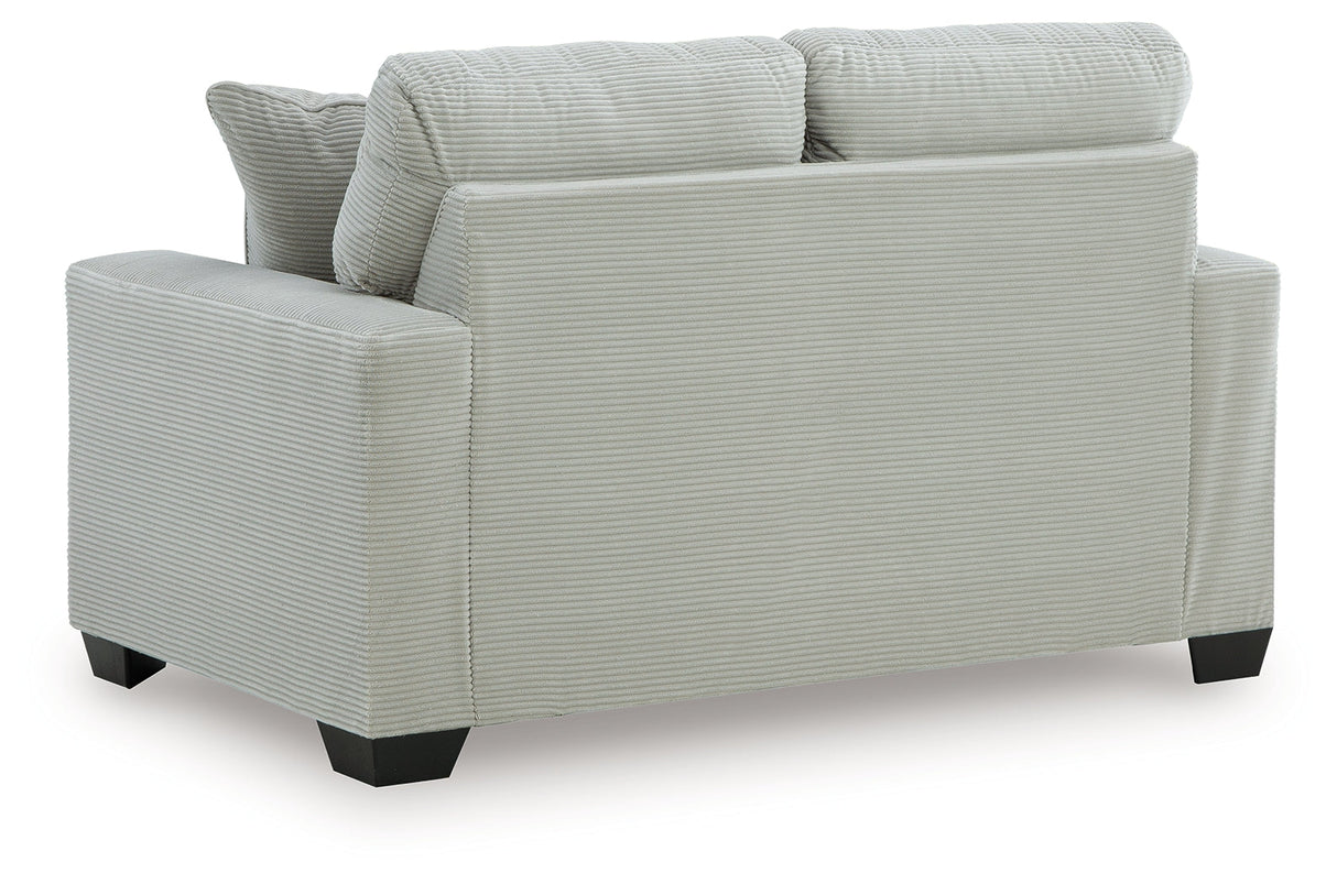 Greenbriar Smoke Loveseat by Ashley at Eve Furniture