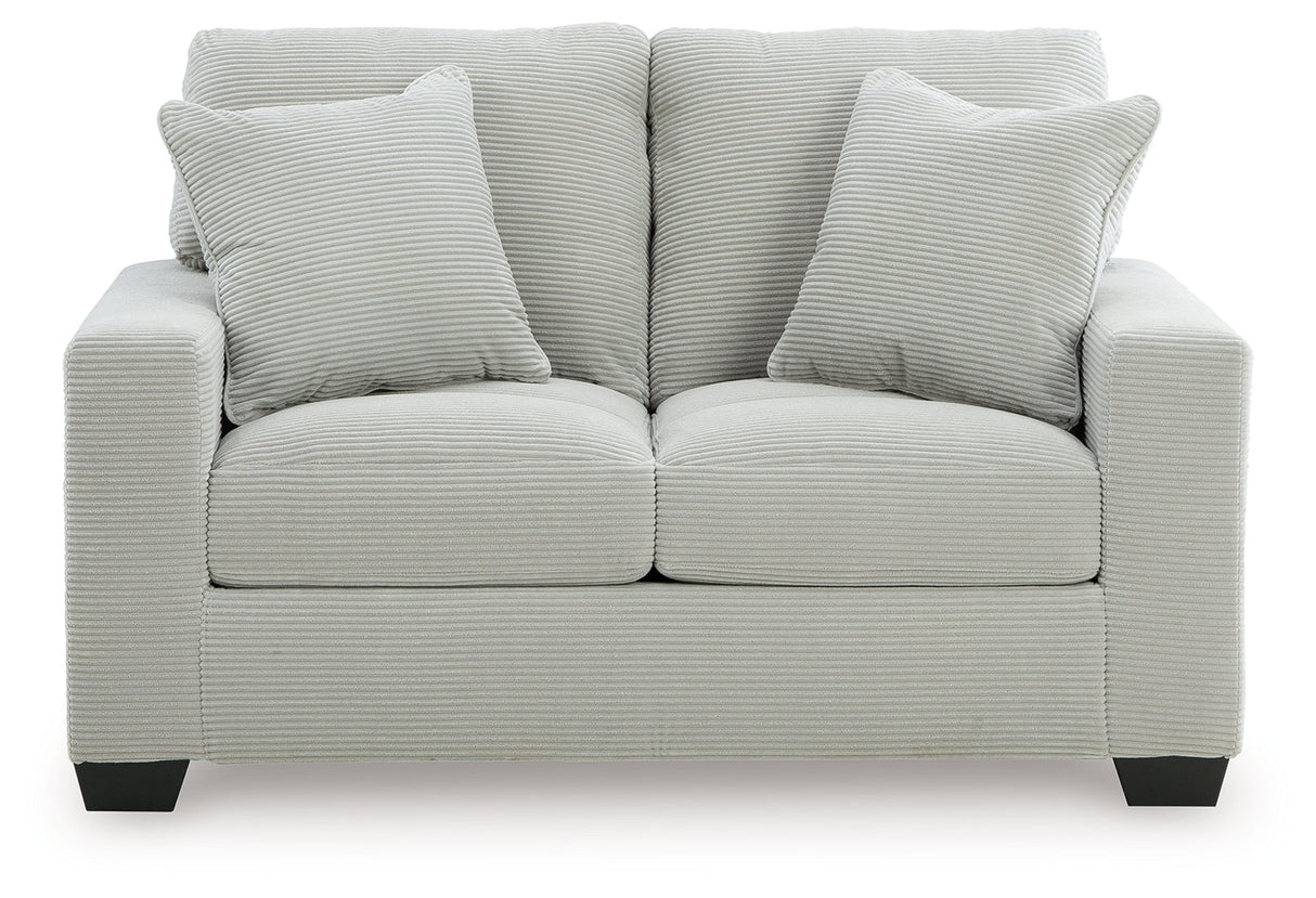 Greenbriar Smoke Loveseat by Ashley at Eve Furniture