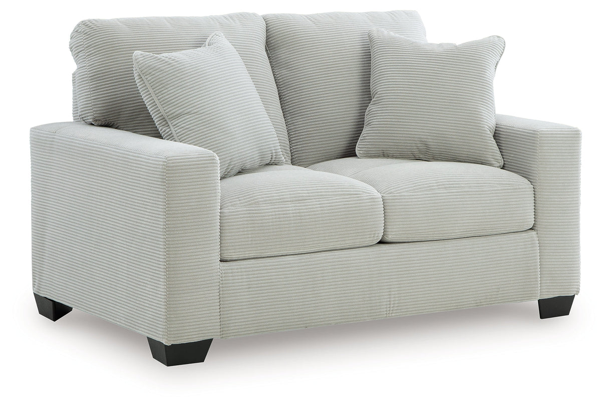 Greenbriar Smoke Loveseat by Ashley at Eve Furniture