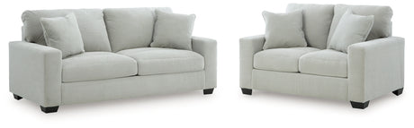 Greenbriar Smoke Sofa and Loveseat by Ashley at Eve Furniture