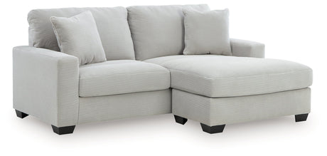 Greenbriar Smoke Sofa Chaise by Ashley at Eve Furniture