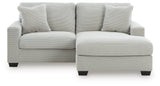 Greenbriar Smoke Sofa Chaise by Ashley at Eve Furniture