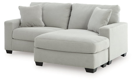 Greenbriar Smoke Sofa Chaise by Ashley at Eve Furniture