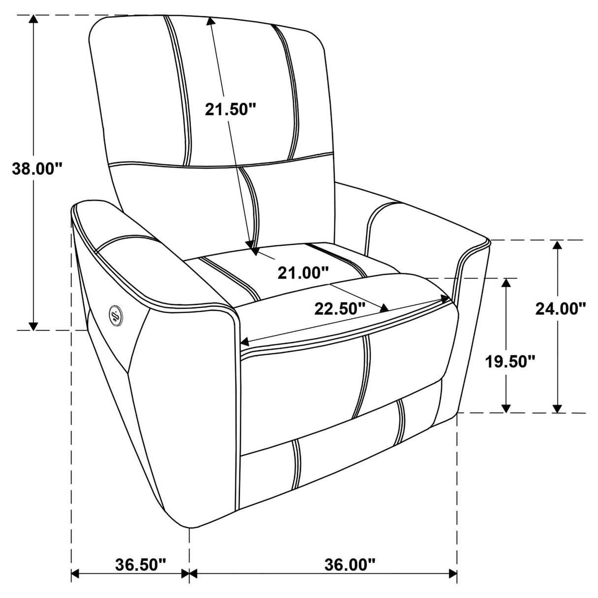 Greenfield 3-piece Upholstered Power Reclining Sofa Set Ivory