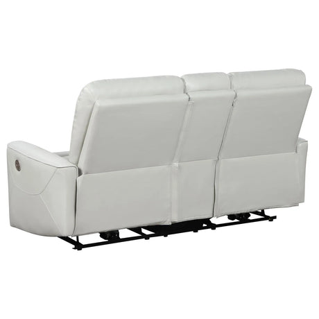 Greenfield Dove Grey 2-Piece Power Reclining Sofa Set by Coaster at Eve Furniture