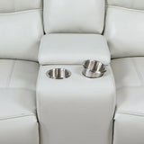 Greenfield Dove Grey 2-Piece Power Reclining Sofa Set by Coaster at Eve Furniture