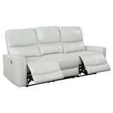 Greenfield Dove Grey 2-Piece Power Reclining Sofa Set by Coaster at Eve Furniture