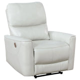 Greenfield Dove Grey 3-Piece Power Reclining Sofa Set by Coaster at Eve Furniture