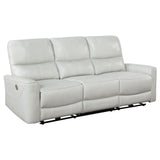 Greenfield Dove Grey 3-Piece Power Reclining Sofa Set by Coaster at Eve Furniture