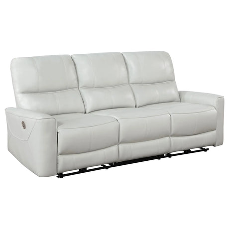 Greenfield Dove Grey 3-Piece Power Reclining Sofa Set by Coaster at Eve Furniture