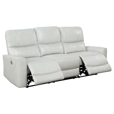 Greenfield Dove Grey 3-Piece Power Reclining Sofa Set by Coaster at Eve Furniture