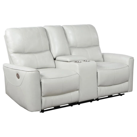 Greenfield Dove Grey 3-Piece Power Reclining Sofa Set by Coaster at Eve Furniture