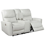 Greenfield Dove Grey 3-Piece Power Reclining Sofa Set by Coaster at Eve Furniture