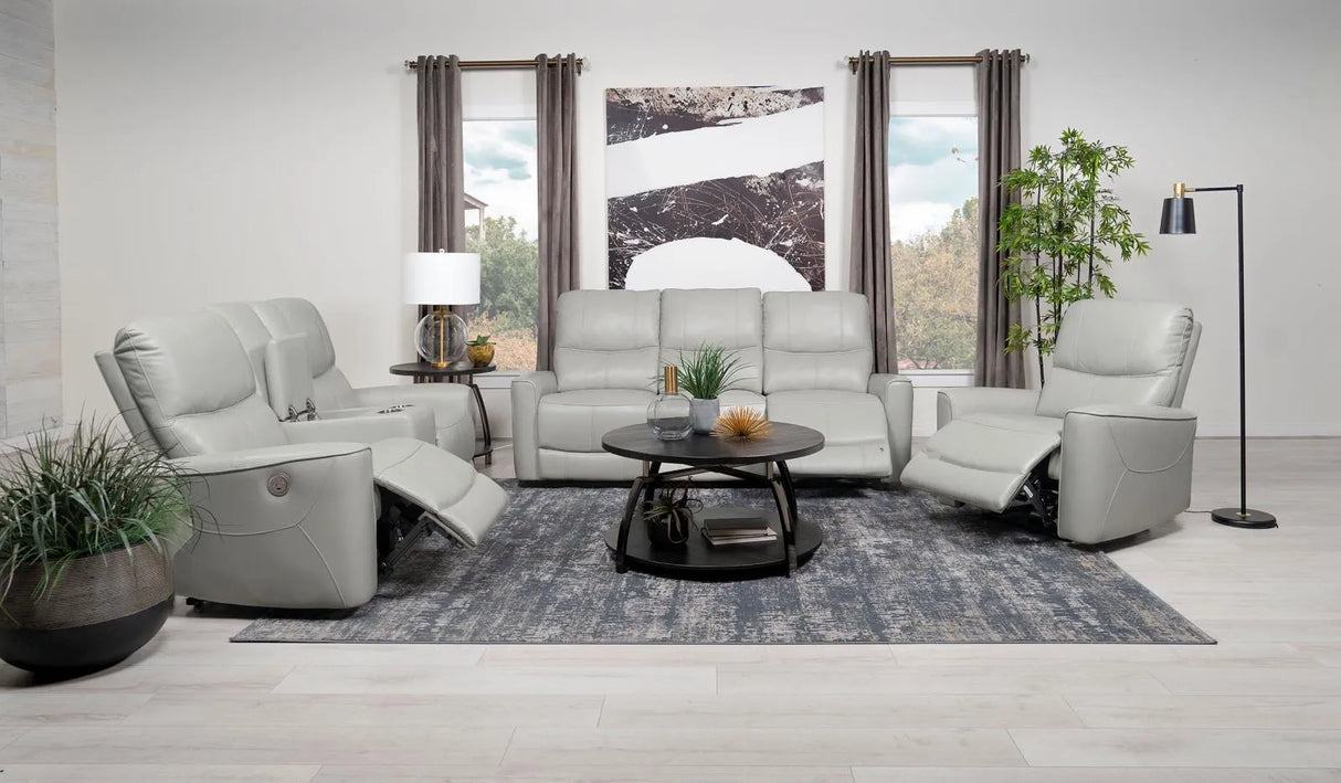 Greenfield Dove Grey 3-Piece Power Reclining Sofa Set by Coaster at Eve Furniture