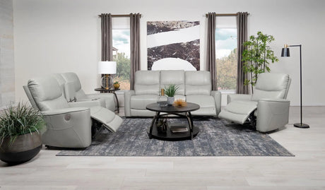 Greenfield Dove Grey 3-Piece Power Reclining Sofa Set by Coaster at Eve Furniture