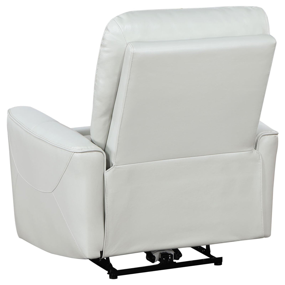 Greenfield Ivory Upholstered Power Recliner Chair by Coaster at Eve Furniture