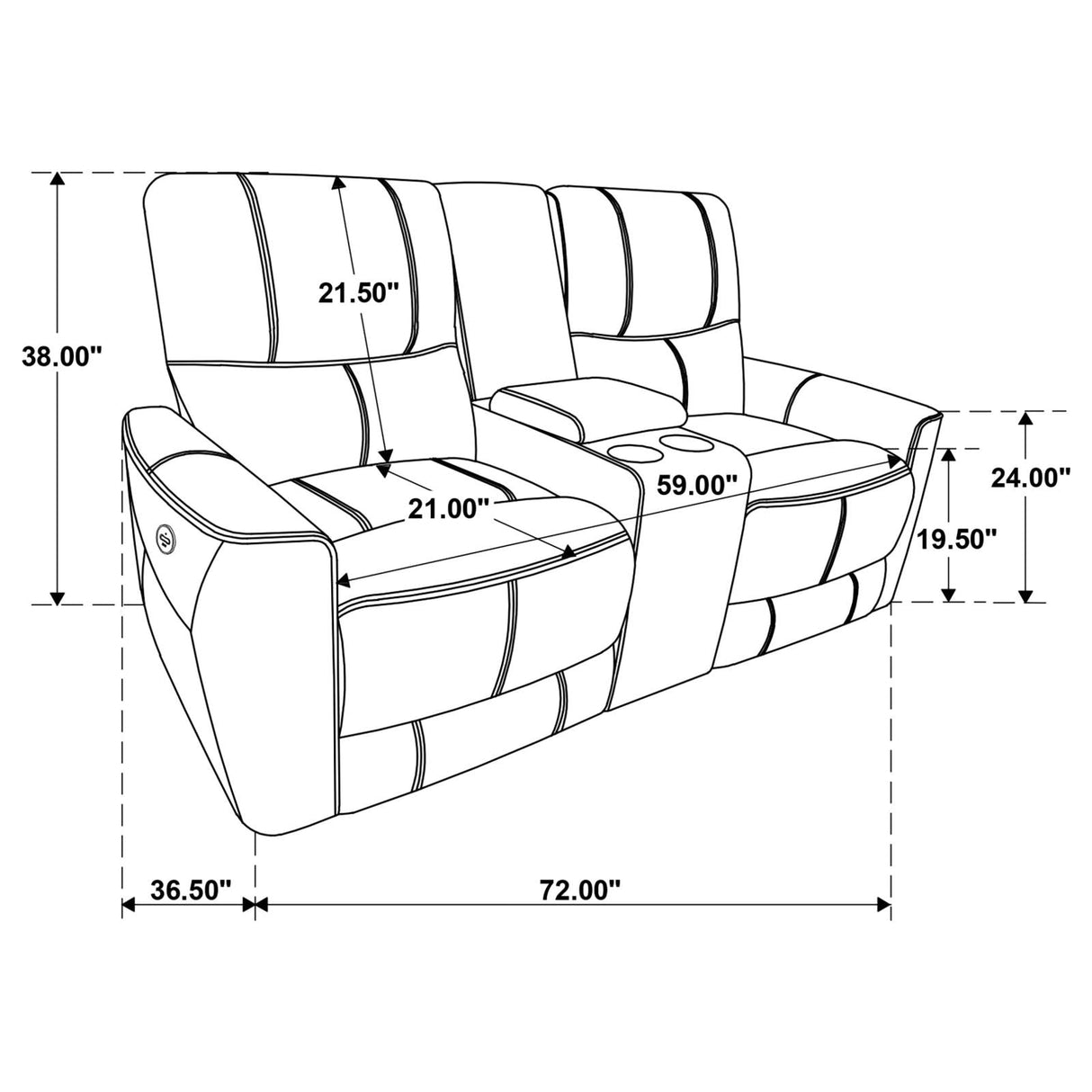 Greenfield Saddle Brown 3-Piece Upholstered Power Reclining Set by Coaster at Eve Furniture