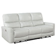 Greenfield Upholstered Power Reclining Sofa Dove Grey by Coaster at Eve Furniture