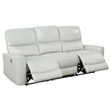Greenfield Upholstered Power Reclining Sofa Dove Grey by Coaster at Eve Furniture