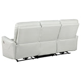 Greenfield Upholstered Power Reclining Sofa Dove Grey by Coaster at Eve Furniture