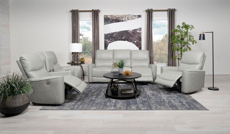 Greenfield Upholstered Power Reclining Sofa Dove Grey by Coaster at Eve Furniture