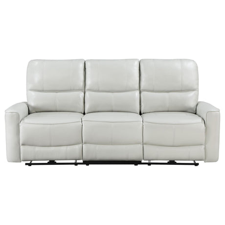 Greenfield Upholstered Power Reclining Sofa Dove Grey by Coaster at Eve Furniture