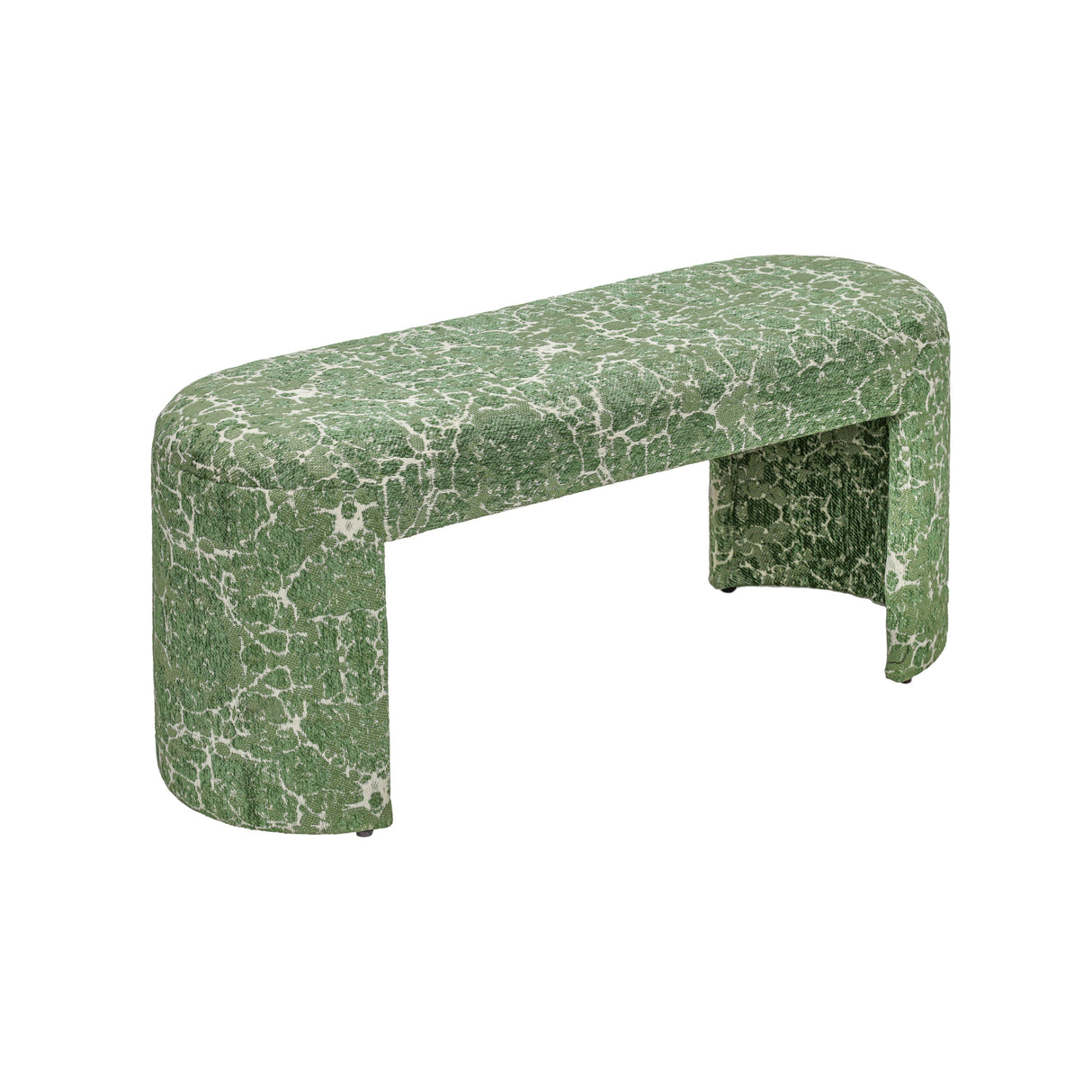 Greenspace 39" Rounded Upholstered Bench by TOV Furniture at Eve Furniture