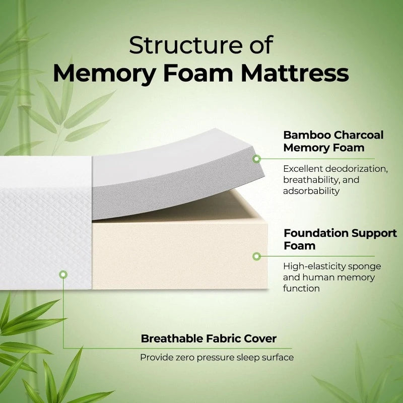 Greenstell Twin Size Gel 8inch Memory Foam by Greenstell at Eve Furniture