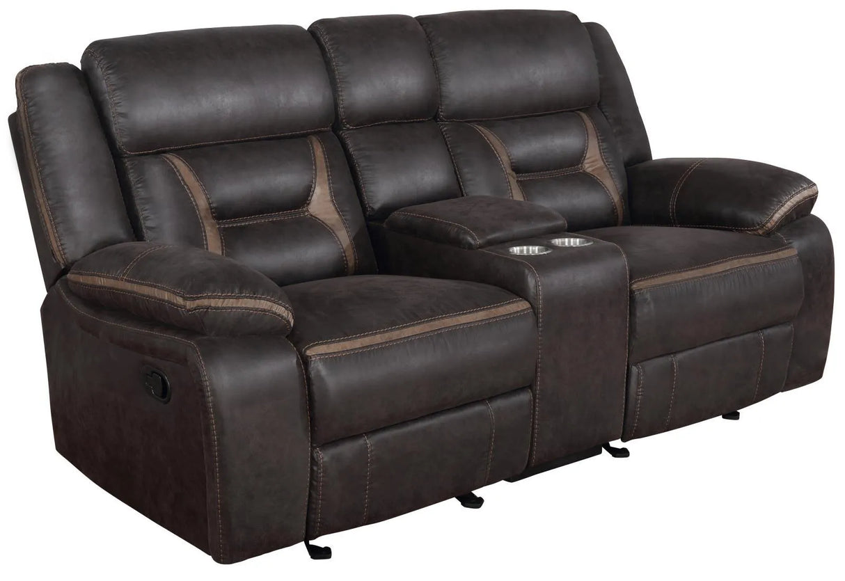 Greer Dark Brown 2-Piece Upholstered Tufted Living Room Set by Coaster at Eve Furniture