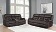 Greer Dark Brown 2-Piece Upholstered Tufted Living Room Set by Coaster at Eve Furniture