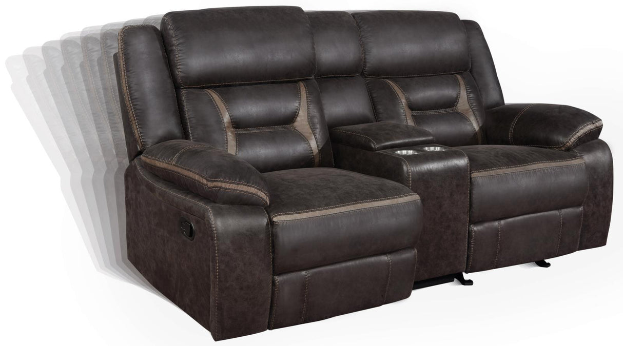 Greer Dark Brown 3-Piece Upholstered Tufted Living Room Set by Coaster at Eve Furniture