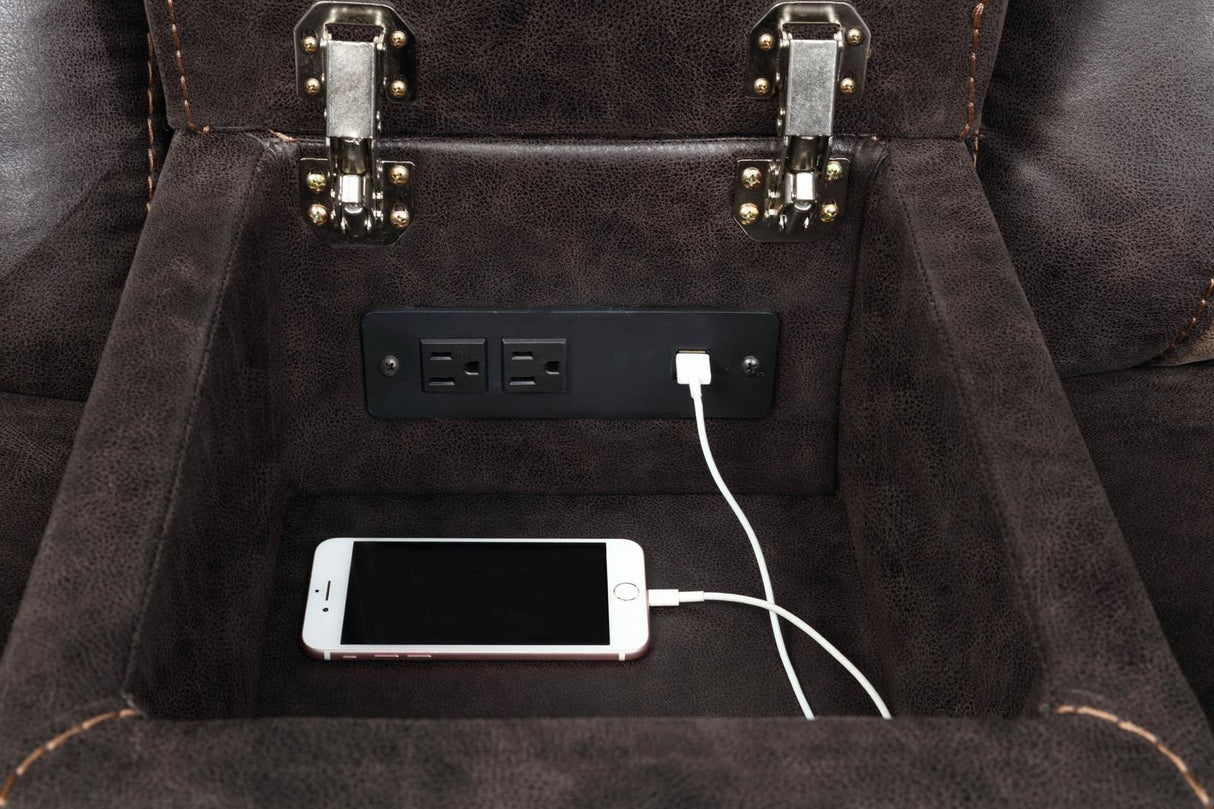 Greer Dark Brown Upholstered Tufted Reclining Living Room Set by Coaster at Eve Furniture