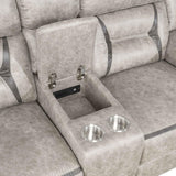Greer Taupe 2-Piece Upholstered Tufted Living Room Set by Coaster at Eve Furniture
