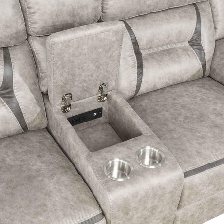 Greer Taupe 2-Piece Upholstered Tufted Living Room Set by Coaster at Eve Furniture