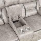 Greer Taupe 2-Piece Upholstered Tufted Living Room Set by Coaster at Eve Furniture