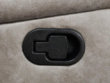 Greer Taupe Upholstered Tufted Reclining Living Room Set by Coaster at Eve Furniture