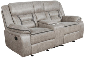 Greer Upholstered Tufted Back Glider Loveseat by Coaster at Eve Furniture