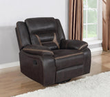 Greer Upholstered Tufted Back Glider Recliner by Coaster at Eve Furniture