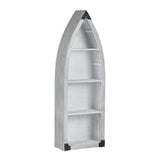 Greers White/Tan Etagere by Crestview at Eve Furniture