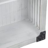 Greers White/Tan Etagere by Crestview at Eve Furniture