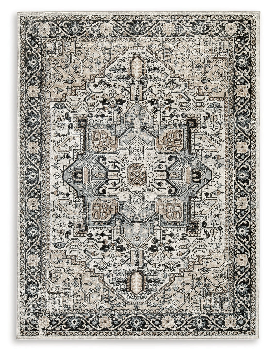 Gregmoore Multi 5'2" x 6'10" Rug by ASHLEY FURNITURE at Eve Furniture