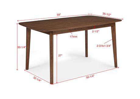 Gregory Beige and Brown Dining Set by Crown Mark at Eve Furniture